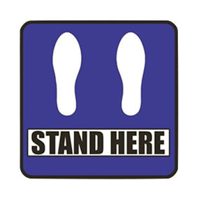 Ergomat LLC COVID-19 Social Distancing Safety Signs and Strips DSV-SIGN 16-SD-H - 1.0 Each