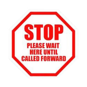 Ergomat LLC COVID-19 Social Distancing Safety Signs and Strips DSV-SIGN 16-SD-L - 1.0 Each