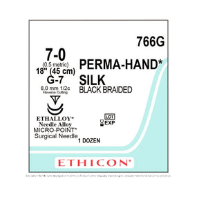 Ethicon Ethicon Perma-Hand Silk Suture 766G - 12.0 Each