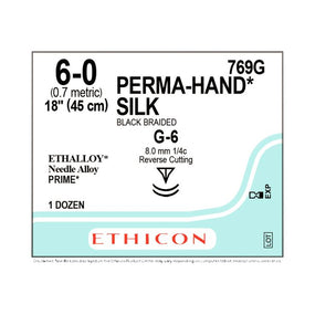 Ethicon Ethicon Perma-Hand Silk Suture 769G - 12.0 Each