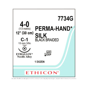 Ethicon Ethicon Perma-Hand Silk Suture 7734G - 12.0 Each