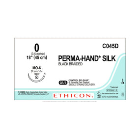 Ethicon Ethicon Perma-Hand Silk Suture C045D - 12.0 Each
