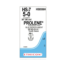 Ethicon Prolene Polypropylene Suture with Hemo-Seal Technology HS8556H - 36.0 Each