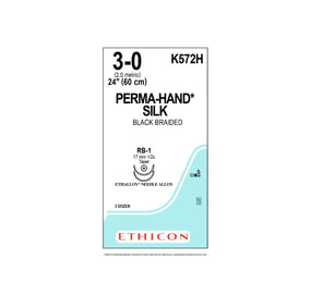 Ethicon Ethicon Perma-Hand Silk Suture K572H - 36.0 Each