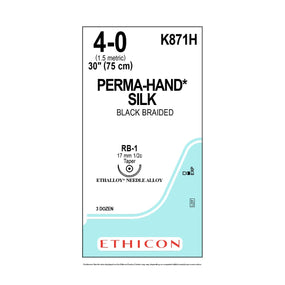 Ethicon Ethicon Perma-Hand Silk Suture K871H - 36.0 Each