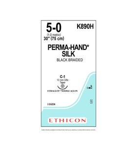 Ethicon Ethicon Perma-Hand Silk Suture K890H - 36.0 Each