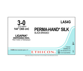 Ethicon Ethicon Perma-Hand Silk Suture LA54G - 12.0 Each