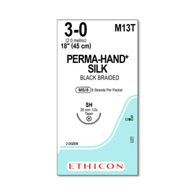 Ethicon Ethicon Perma-Hand Silk Suture M13T - 24.0 Each