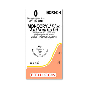 Ethicon Monocryl Plus Sutures MCP340H - 36.0 Each