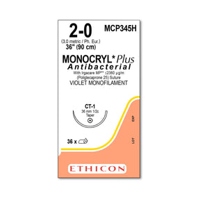 Ethicon Monocryl Plus Sutures MCP345H - 36.0 Each
