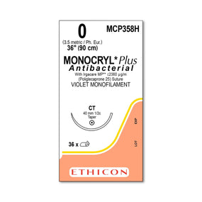 Ethicon Monocryl Plus Sutures MCP358H - 36.0 Each