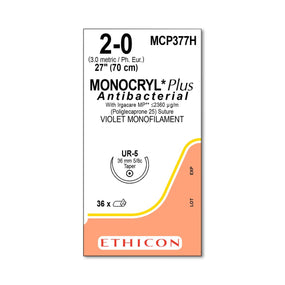 Ethicon Monocryl Plus Sutures MCP377H - 36.0 Each