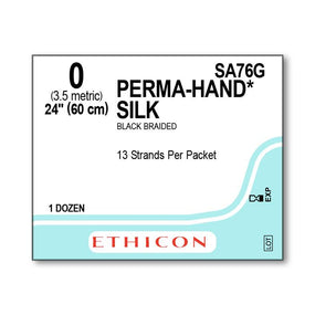 Ethicon Ethicon Perma-Hand Silk Suture SA76G - 12.0 Each
