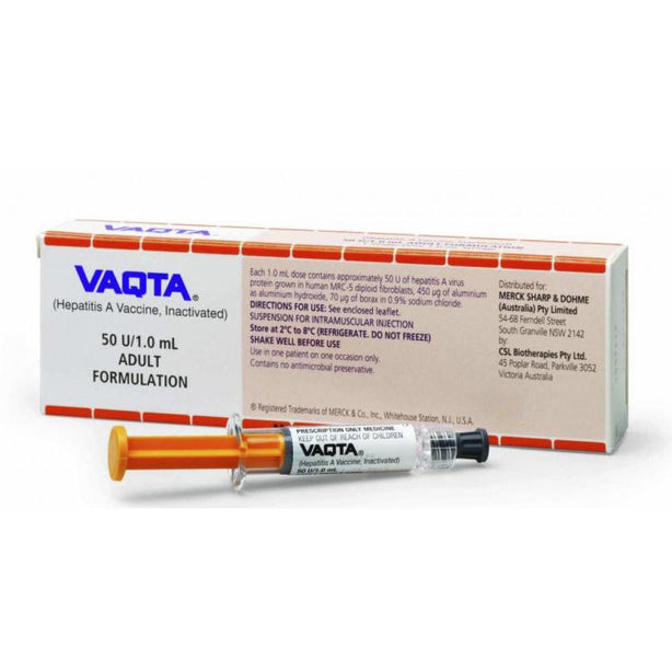 Merck Sharp And Dohme Corporation VAQTA Hepatitis A Injection 00006-4096-02 - 10.0 Each