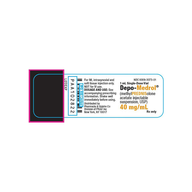 Pfizer Inc / Consumr Hlthcr Depo-Medrol Injection 00009-3073-01 - 1.0 Each - MDL-0009-3073-01