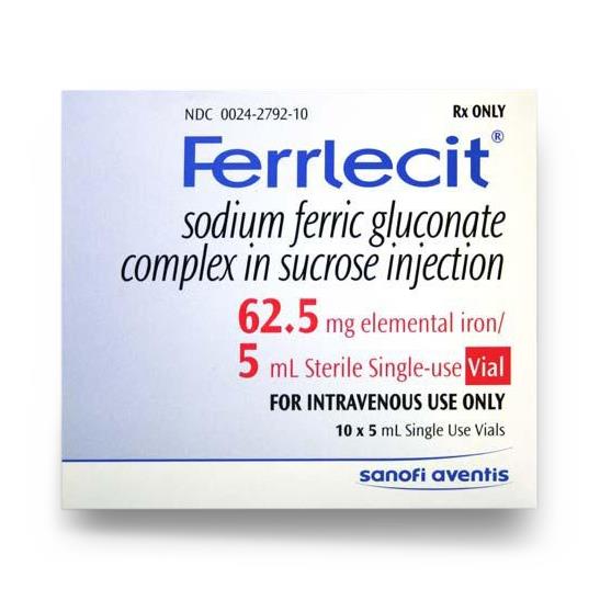 Sanofi-Aventis Ferrlecit Injection 00024-2792-10 - 10.0 Each - MDL-0024-2792-10