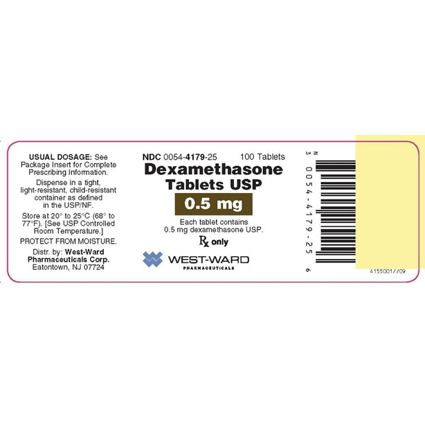 Hikma Pharmaceuticals Plc Dexamethasone Oral 00054-4179-25 - - MDL-0054-4179-25