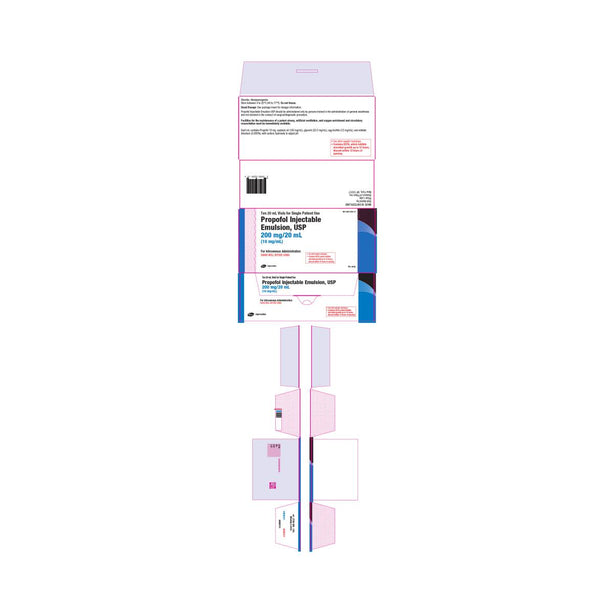 Pfizer Inc / Consumr Hlthcr Propofol Injections - 0069-0209-10