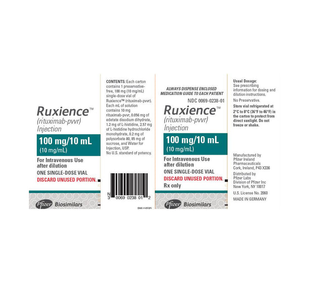 Pfizer Inc / Consumr Hlthcr Ruxience Injections 00069-0238-01 - 1.0 Each