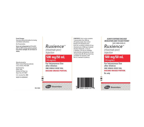 Pfizer Inc / Consumr Hlthcr Ruxience Injections 00069-0249-01 - 1.0 Each