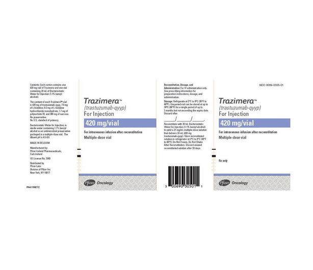 Pfizer Inc / Consumr Hlthcr Trazimera Injection Kit 00069-0305-01 - 1.0 Kit