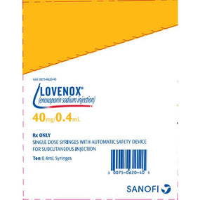 Sanofi-Aventis Lovenox Injectable 00075-0620-40 10.0 Each-MDL-0075-0620-40