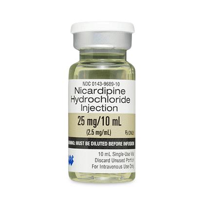 Hikma Pharmaceuticals Plc Nicardipine Injection 00143-9689-10 10.0 Each-MDL-0143-9689-10