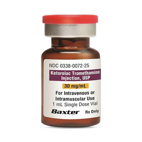 Baxter Healthcare Ketorolac Tromethamine Injection 00338-0072-25 - 25.0 Each