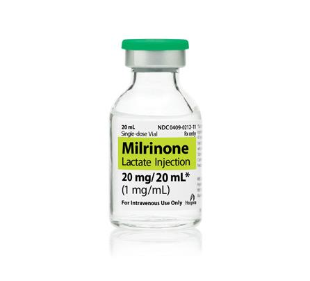 PFIZER INC/CONSUMR HLTHCR Milrinone Lactate Injection 00409-0212-02 10 Each - MDL-0409-0212-02