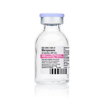 Pfizer Inc / Consumr Hlthcr Meropenem Injection 00409-1390-51 - 10.0 Each - MDL-0409-1390-51