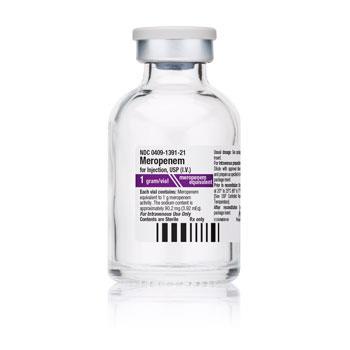 Pfizer Inc / Consumr Hlthcr Meropenem Injection 00409-1391-22 - 10.0 Each - MDL-0409-1391-22