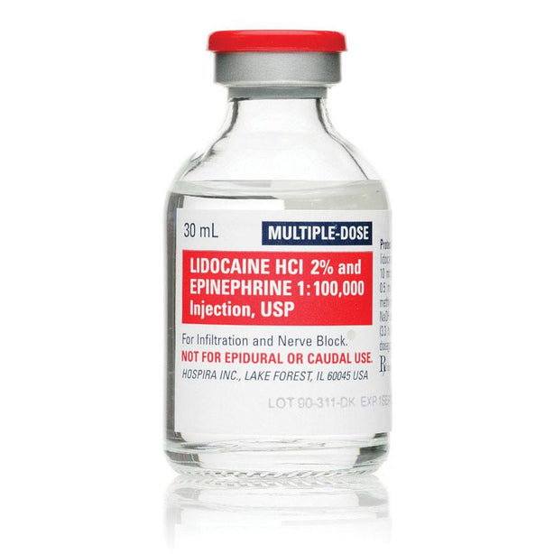 Pfizer Inc / Consumr Hlthcr Lidocaine with Epinephrine Injection 00409-3182-02 - 25.0 Each