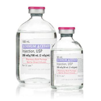 Pfizer Inc / Consumr Hlthcr Sodium Acetate Injections 00409-3299-05 - 25.0 Each