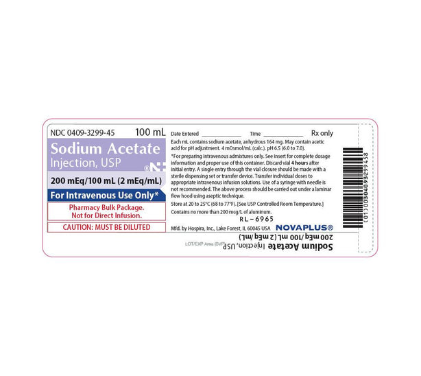 Pfizer Inc / Consumr Hlthcr Vizient NovaPlus Pharmaceuticals 00409-3299-25 - 25.0 Each