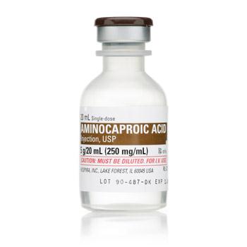 Pfizer Inc / Consumr Hlthcr Aminocaproic Acid Injections 00409-4346-73 - 25.0 Each