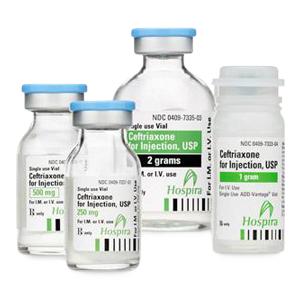 Pfizer Inc / Consumr Hlthcr Ceftriaxone Injection 00409-7332-01 - 10.0 Each - MDL-0409-7332-01