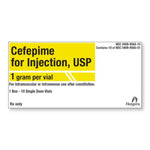 Pfizer Inc / Consumr Hlthcr Cefepime Injection 00409-9566-10 - 10.0 Each - MDL-0409-9566-10