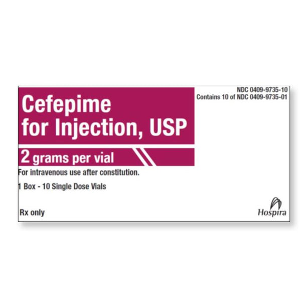 Pfizer Inc / Consumr Hlthcr Cefepime Injection 00409-9735-10 - 10.0 Each - MDL-0409-9735-10