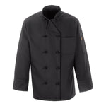 Vf Workwear-Div / Vf Imagewear (W) Unisex Chef's Coat with Knotted Buttons, Black, Size XS - 0427BKXS - 1 Each