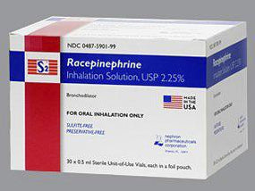 Nephron Pharmaceuticals S2-Racepinephrine Inhalation Solution 00487-5901-99 - 30.0 Each - MDL-0487-5901-99