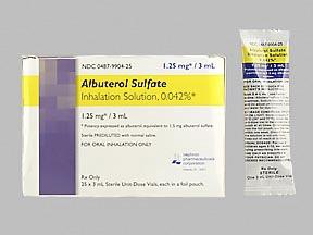 Nephron Pharmaceuticals Albuterol Sulfate Inhalation Solution 00487-9904-25 - 25.0 Each