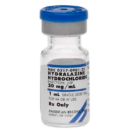AMERICAN REGENT INC Hydralazine HCL Injection 00517-0901-25 25 Each