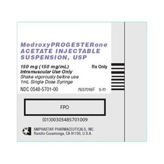 Amphastar Pharmaceuticals Medroxyprogesterone Acetate Injection 00548-5701-00 - 1.0 Each