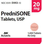 Teva Pharmaceuticals Usa Prednisone Oral 00591-5443-01 - 1.0 Bottle - MDL-0591-5443-01