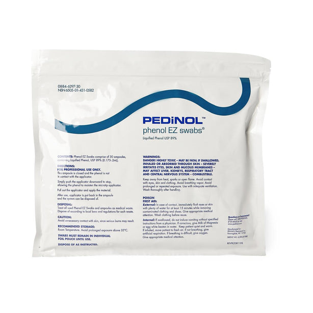 Pedinol Pharmacal Inc Phenol EZ Swabs 00884-6297-30 - 1.0 Each