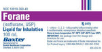 Baxter Healthcare Forane Anesthesia Inhalant 10019-0360-40 - 6.0 Each