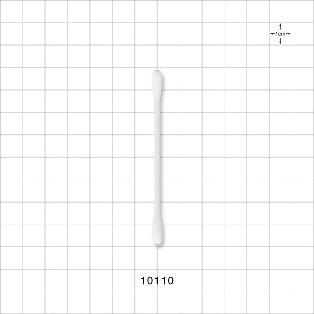 Round Tip Cotton Swabs with White Paper Handle - 3 inch (76 mm) - 10110