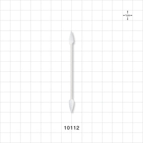 Point Tip Cotton Swabs with White Paper Handle - 3 inch (76 mm) - 10112