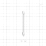 Point Tip Swab, White Handle - 3 inch (76 mm) - 10115
