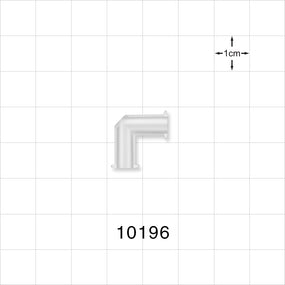 Elbow Connector, Female Luer Lock, Female Luer Lock, Natural -  - 10196